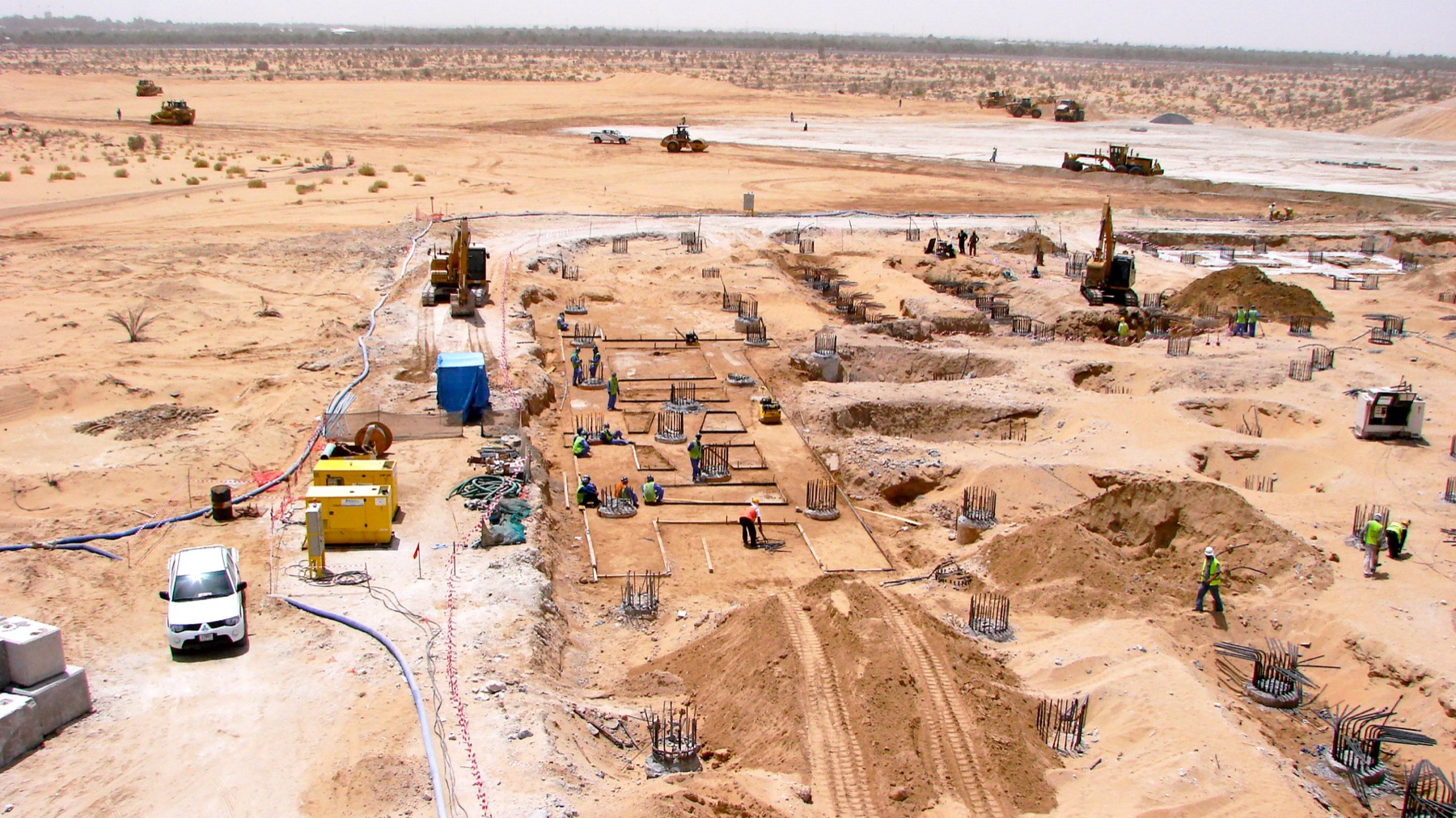 Construction site under monitoring